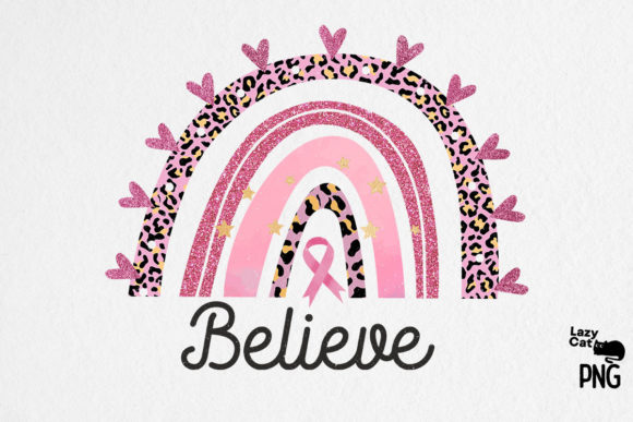 Believe Boho Breast Cancer Sublimation