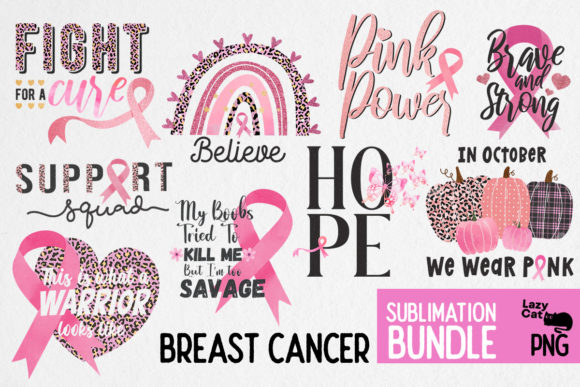 Breast Cancer Sublimation Bundle