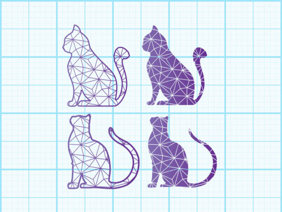 Cat Pet Wild Geometrical