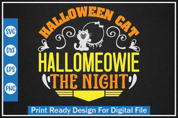 Halloween Cat HalloMeowie the Night