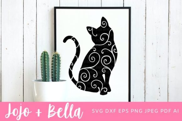 Swirl Cat: A Creative Embroidery Design