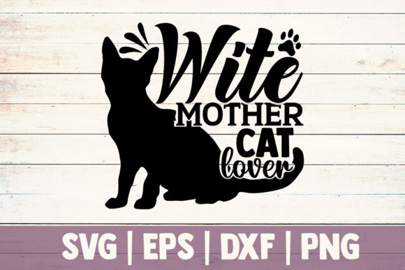 Wite Mother Cat Love